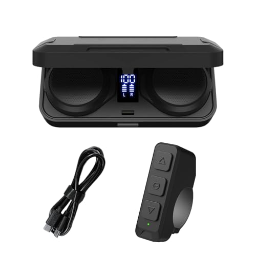 Generisch Helm bluetootth -Headset - Wireless Ohrhörer für Zauberhut, tragbares Audio mit LED -Display | Kopfhörer für Ladekoffer für Fahren, Baustellen, Motorradfahrten und Reisespeicherausrüstung Generisch Helm bluetootth -Headset - Wireless Ohrhörer für Zauberhut, tragbares Audio mit LED -Display | Kopfhörer für Ladekoffer für Fahren, Baustellen, Motorradfahrten und Reisespeicherausrüstung von Generisch