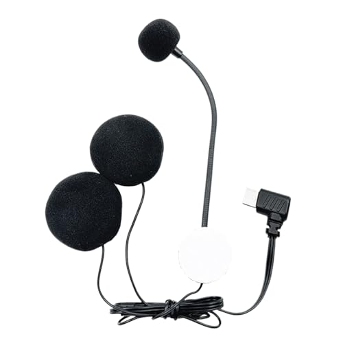 Generisch Helmmikrofon Und Lautsprecher | Wasserdichter Typ-C-Motorradhelm Headset Mit HD-Reduktion Für Streaming, Studio Und Videoaufzeichnung Generisch Helmmikrofon Und Lautsprecher | Wasserdichter Typ-C-Motorradhelm Headset Mit HD-Reduktion Für Streaming, Studio Und Videoaufzeichnung von Generisch