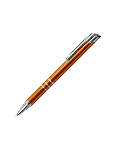 Generisch Hochwertiger Aluminium- Kugelschreiber LINDO, Kugelschreiber,Stift (Orange) von Generisch