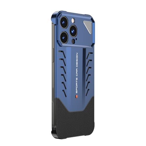 Generisch Hülle aus Aluminiumlegierung für iPhone 16/16 plus/16 pro/16 pro max, luxuriöse Hybridhülle aus Metall und Leder, schlanke, rahmenlose Wärmeableitungshülle Generisch Hülle aus Aluminiumlegierung für iPhone 16/16 plus/16 pro/16 pro max, luxuriöse Hybridhülle aus Metall und Leder, schlanke, rahmenlose Wärmeableitungshülle von Generisch