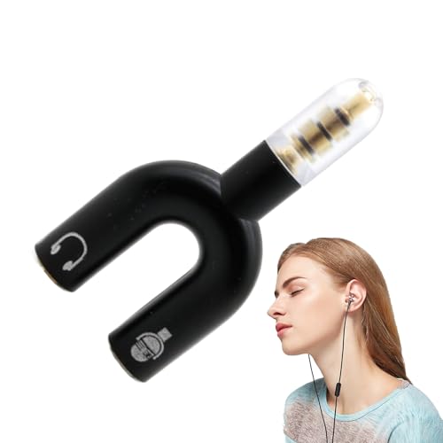 Generisch Kopfhörer Audio Splitter | Adapter Mit 3 5 Mm Klinkenstecker - Zwei in Eins Klinkenstecker U-förmig Mikrofon Audio Verbinder für Telefon Laptop PC Männer Frauen von Generisch