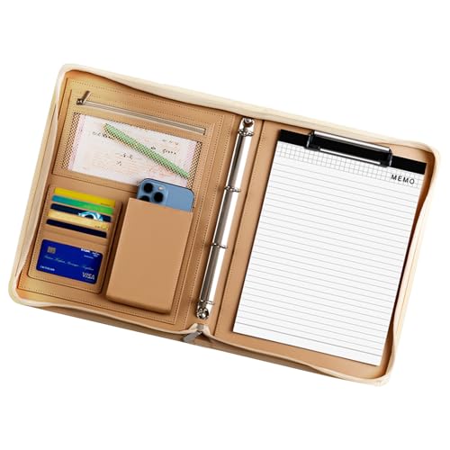 Generisch Leather Padfolio Travel Organizer, Portable Business Folio, 10.43x13.58 inches Adorable Compact A4 Notepad Resume Binder, Legal Document Folder for Men Women Professionals Generisch Leather Padfolio Travel Organizer, Portable Business Folio, 10.43x13.58 inches Adorable Compact A4 Notepad Resume Binder, Legal Document Folder for Men Women Professionals von Generisch