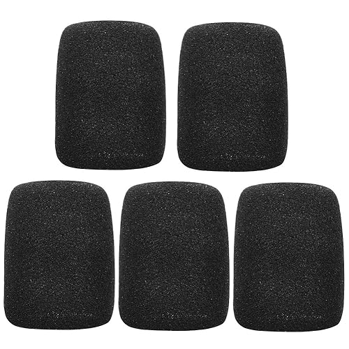 Generisch Mikrofon Windschutzscheibe innen für alle Sennheiser Evolution Series Drahtloses Mikrofon SKM 6000 9000 Handsender, in Schwarz, 5 Stück von Generisch