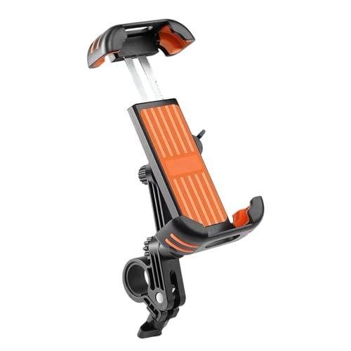 Generisch Motorcycle Phone Mount, Non-Slip Cell Phone Clamp, Rotating Cycling Accessories, Secure Handlebar Clamp Holder, Perfect for Outdoor Activities, City Commuting, Road Trips von Generisch