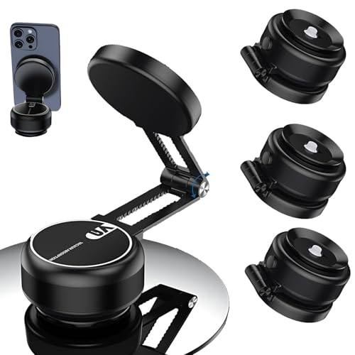 Generisch Nixiveofficial Magnetic Phone Holder, Nixiveofficial MG Pro 360, Nixie Phone Holder Pro 360, Automatic Strong Adhesion One-Click Removal for Car (3 PCS Schwarz) von Generisch