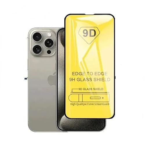 Generisch 3 Stück - Panzer Schutz Glas, Schutzfolie für iPhone 15 Pro (6,1"), 9H Härte, Blasenfrei, HD Klar, Stoßfest von Generisch