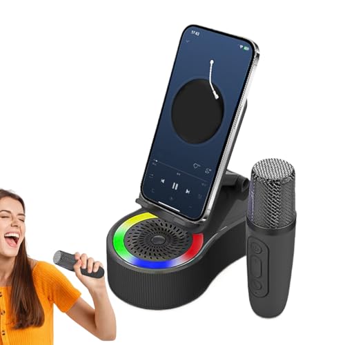 Generisch Phone Stand with Speaker, Charging Speaker Stand, Built-In LED Lights, Cool Tech Gadget for Shower, Car 6.1x3.39x2.17 inches, Desk, Party, Camping, Workplace, and Travel Use Generisch Phone Stand with Speaker, Charging Speaker Stand, Built-In LED Lights, Cool Tech Gadget for Shower, Car 6.1x3.39x2.17 inches, Desk, Party, Camping, Workplace, and Travel Use von Generisch