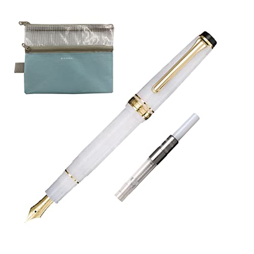 Generisch SAILOR Pro Gear Slim Shikiori Füllfederhalter (MF) mit Konverter &Bleistiftbox, (japan import) (Snow Fall (11-1224-305)) von Generisch