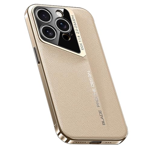 Generisch Schlanke Hülle für iPhone 16/16 Pro/16 Pro Max, Luxus-Business-Hülle aus galvanisiertem Leder mit All-Inclusive-Objektivschutz, stoßfeste Hülle Generisch Schlanke Hülle für iPhone 16/16 Pro/16 Pro Max, Luxus-Business-Hülle aus galvanisiertem Leder mit All-Inclusive-Objektivschutz, stoßfeste Hülle von Generisch