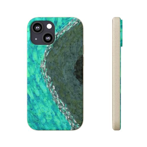 Generisch Smartphone-Hülle, biologisch abbaubar, Coral, für iPhone 13 Mini (Grün) von Generisch
