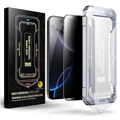 Generisch SmoothShield 2 Packs – Tempered Glass Screen Protector with Anti-Scratch, Anti-Fingerprint, Privacy Screen & Auto Dust-Free Installation – Easy Install (HD Clear 2 Packs,for 14Plus) von Generisch