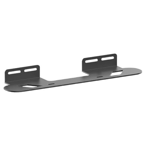 Generisch Soundbar Wall Mount, Under TV Mounting Bracket, 16.34x4.33x5.12 Inches Floating Storage Rack for Router, Remote Control, Sturdy Carbon Steel Speaker Holder, Space-Saving Design von Generisch