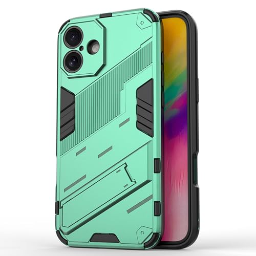 Generisch Stoßfeste Hülle Für iPhone 16/16 Pro/16 Plus/16 Pro Max, Schlanke, Kratzfeste Und rutschfeste Hülle Mit Ständer Und Umfassender Linsenschutzabdeckung,16plus,Green von Generisch