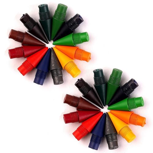 Generisch Swify Zauberbleistift, 12 Stück Swify Buntstifte – Metall Ewige Bleistift mit Austauschbaren Spitzen und Radiergummi, Ideal für Kinder, Schüler & Schule (24*Austauschbare Spitzen) von Generisch