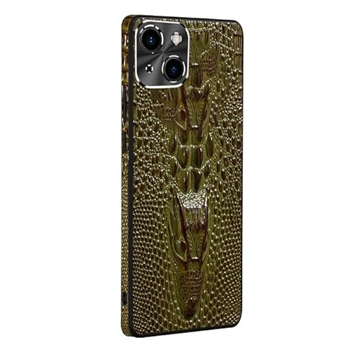 Generisch Ultradünne Hülle für iPhone 15/15 plus/15 pro/15 pro max, Rundum-Objektivschutz, Luxus-Business-Echtlederhülle mit Krokodilkopf Generisch Ultradünne Hülle für iPhone 15/15 plus/15 pro/15 pro max, Rundum-Objektivschutz, Luxus-Business-Echtlederhülle mit Krokodilkopf von Generisch