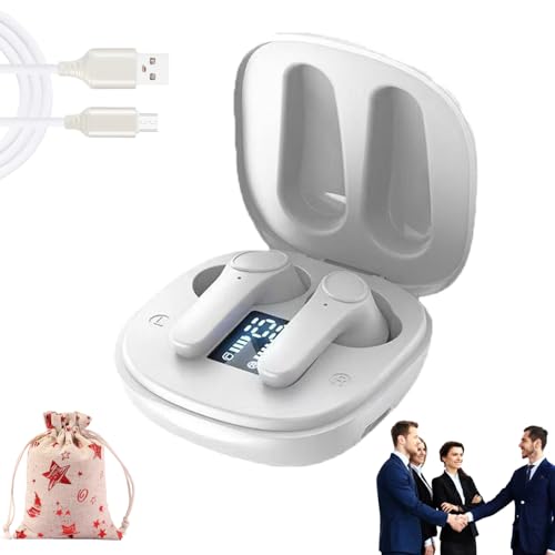 Generisch Verovela Smartbuds - Ki Kopfhörer Mit Direktem Übersetzer,2025 New Ki Kopfhörer Übersetzer,Mit 4 Modis Für Echtzeit-Übersetzung,Ideal Für Studium Und Reisen (White) von Generisch