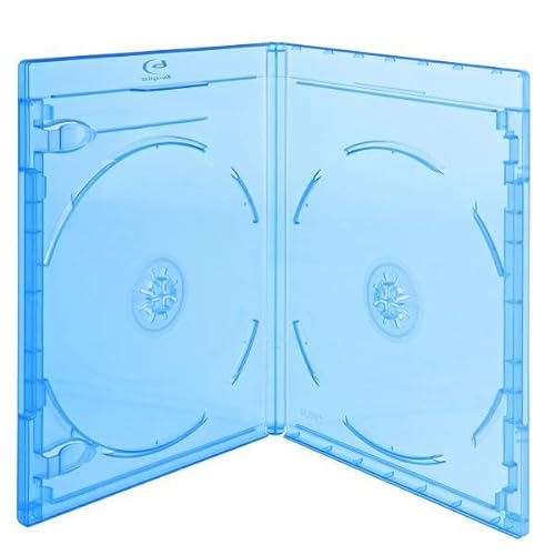 Generisch Viva Elite Blu-Ray Hüllen für 2 Discs - 11mm - 100 Stück - blau von Generisch