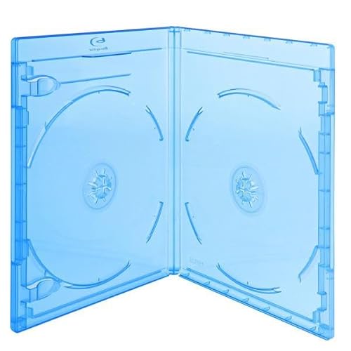 Generisch Viva Elite Blu-Ray Hüllen für 2 Discs - 11mm - 100 Stück - blau von Generisch