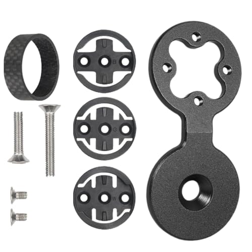 Generisch Vorbau Fahrradcomputer Halterung - Aluminiumlegierung Lenkerstangenhalterung Für Fahrradcomputer,Festsitzend Minusgrade Zubehör für Outdoor-Stadtfahrten & Reisen von Generisch