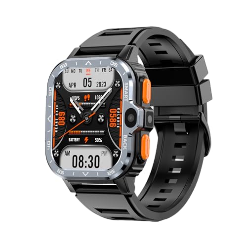 Generisch XJC 4G LTE PGD-X Android 8.1 Smart Watch GPS 16G/64G ROM HD Dual Kamera SIM Karte Bluetooth WiFi Sport Tracking Smartwatch (Schwarz, RAM 4GB ROM 64GB) von Generisch