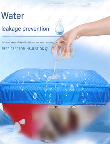 Geräteabdeckung, Isolierabdeckung, wasserdichte Gefrierschrankabdeckung, Sonnenschutz for Kühlschränke, gewerbliche Gefrierschrankabdeckung(125x70cm/49.2x27.6in) von Generisch