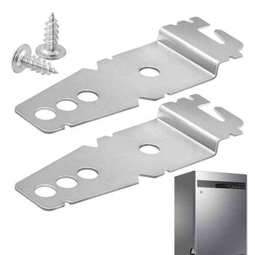 Geschirrspülerhalterung für Granit-Arbeitsplatte – Metall-Geschirrspüler-Arbeitsplattenhalterung, Geschirrspüler-Installationsclips, stabile Befestigungsteile, stabiles Geschirrspüler-Zubehör für von Generisch