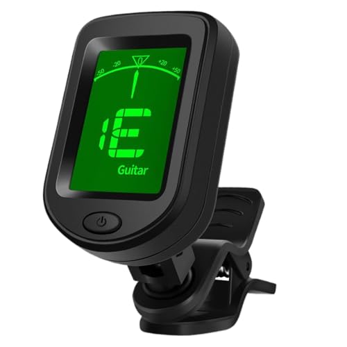 -Gitarren-Stimmgerät | -Stimmgerät für E-Gitarre – Saiteninstrument-Stimmwerkzeug mit LCD-Display für Anfänger, Spieler, Studio, Praxis, Klassenzimmer von Generisch