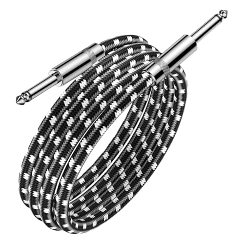 Gitarrenkabel | 3 Meter Bass Amp Kabel - Gerade Stecker, Geschirmtes Kabel Mit Langlebiger Abschirmung Für Verstärker von Generisch