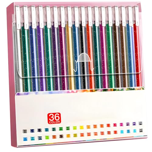 Glitzer-Gelstifte-Set, metallisch schimmernde Marker zum Zeichnen, Journaling und Basteln, glatter Tintenfluss für Kunst und Scrapbooking Glitzer-Gelstifte-Set, metallisch schimmernde Marker zum Zeichnen, Journaling und Basteln, glatter Tintenfluss für Kunst und Scrapbooking von Generisch