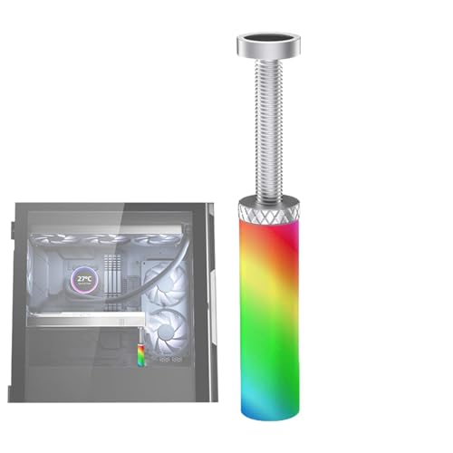 Grafikkarten-Halterung, ARGB-Grafikkartenhalterung,Vertikale Halterung für Grafikkarte 5 V 3 Pin - Mit LED-Leuchten Höhenverstellbarer Kartenhalter aus Aluminiumlegierung für Motherboard von Generisch