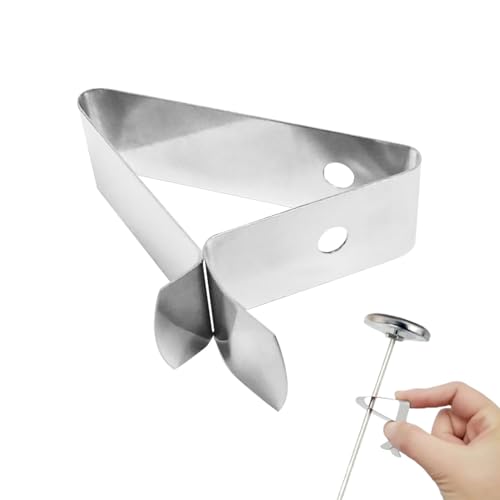 Grill-Temperaturfühler-Clips - Grill Thermometer Halter, Temperaturfühler-Clip, Edelstahl Halter Temperaturfühlers Halterung von Generisch