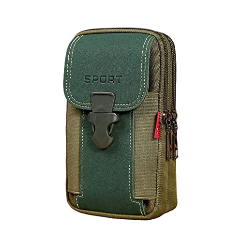 Gürteltasche Herren Schwarz Smartphone Gürtel Groß Smartphone Tasche Handytasche Werkzeughalter für Wandern Camping Grillen Rescue Essential (Grün) von Generisch