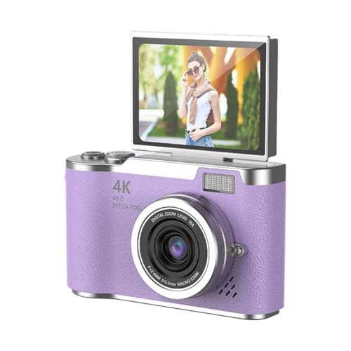 HD-Digitalkamera, 6,1 cm (2,4 Zoll), High-Definition-Display, wiederaufladbare Kameras, 180 Grad drehbar, Anfängerkamera für Kinder und Erwachsene von Generisch