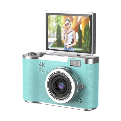 HD-Digitalkamera, 6,1 cm (2,4 Zoll), High-Definition-Display, wiederaufladbare Kameras, 180 Grad drehbar, für Erwachsene, F4F7, für Kinder, Anfänger, Bildschirmkamera Selfile von Generisch