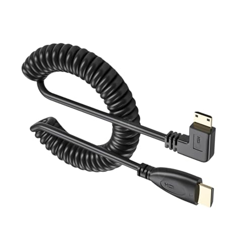 HDMI-kompatibles Spiralkabel, 90-Grad-Adapter, unterstützt 1080p, 60 Hz, für HDTV-Kameras und Spielekonsolen HDMI-kompatibles Spiralkabel, 90-Grad-Adapter, unterstützt 1080p, 60 Hz, für HDTV-Kameras und Spielekonsolen von Generisch