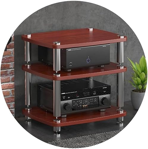 HIFI Audio Cabinet Stand - 4-lagiges MDF-Regal für Plattenspieler mit stoßdämpfenden Füßen und Endstufe Ablage HIFI Audio Cabinet Stand - 4-lagiges MDF-Regal für Plattenspieler mit stoßdämpfenden Füßen und Endstufe Ablage von Generisch