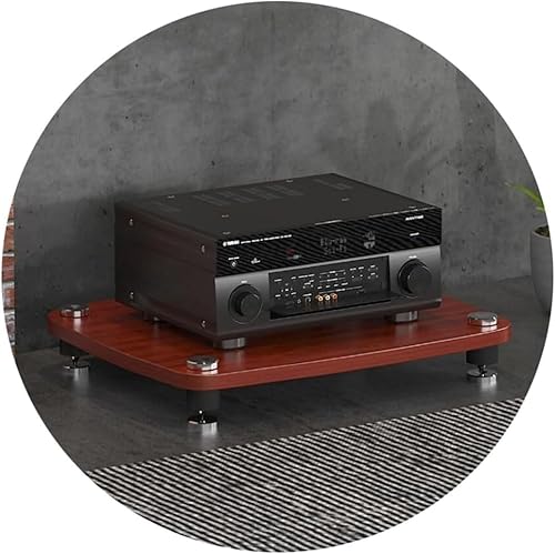 HIFI Audio Cabinet Stand - 4-lagiges MDF-Regal für Plattenspieler mit stoßdämpfenden Füßen und Endstufe Ablage HIFI Audio Cabinet Stand - 4-lagiges MDF-Regal für Plattenspieler mit stoßdämpfenden Füßen und Endstufe Ablage von Generisch