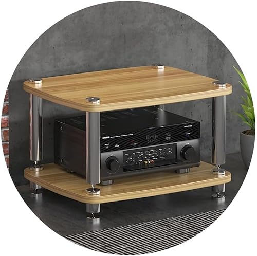 HIFI Audio Cabinet Stand - 4-lagiges MDF-Regal für Plattenspieler mit stoßdämpfenden Füßen und Endstufe Ablage HIFI Audio Cabinet Stand - 4-lagiges MDF-Regal für Plattenspieler mit stoßdämpfenden Füßen und Endstufe Ablage von Generisch