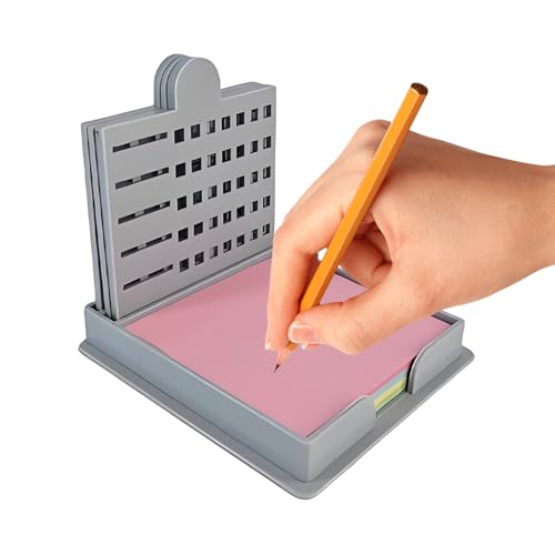 Haftnotiz-Schablone, wiederverwendbarer Spender, kompakter Organizer, Desktop-Werkzeug, 3 x 3 Notizblöcke, kreative Schreib- und Zeichenhilfe, ideal für Studium, Planung, Journaling Haftnotiz-Schablone, wiederverwendbarer Spender, kompakter Organizer, Desktop-Werkzeug, 3 x 3 Notizblöcke, kreative Schreib- und Zeichenhilfe, ideal für Studium, Planung, Journaling von Generisch