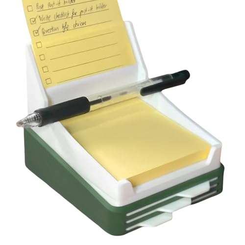 Haftnotizhalter, 7,6 x 7,6 cm, kompakte Schreibtisch-Organizer-Box, einfaches Nachfüll-Design für Schüler, Lehrer, Schreibtisch, Klassenzimmer, Schulbedarf, Organisation von Generisch