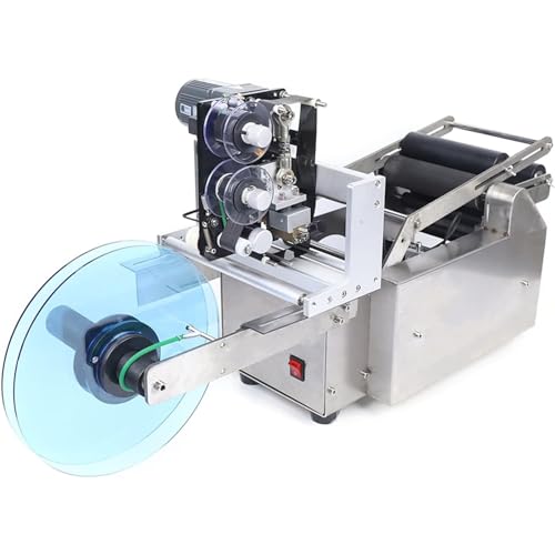 Halbautomatische Rundflaschen-Etikettiermaschine, Etikettenapplikator mit einstellbarer Geschwindigkeit mit Überstromschutz, ideal für den medizinischen und industriellen Einsatz Halbautomatische Rundflaschen-Etikettiermaschine, Etikettenapplikator mit einstellbarer Geschwindigkeit mit Überstromschutz, ideal für den medizinischen und industriellen Einsatz von Generisch