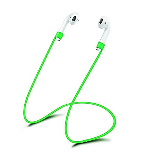 Halteband kompatibel mit Apple AirPod | AirPods | Kopfhörer | Band Anti-Lost | Bands | Strap | Kopfhörerband | Silikon, Farbe: grün von Generisch