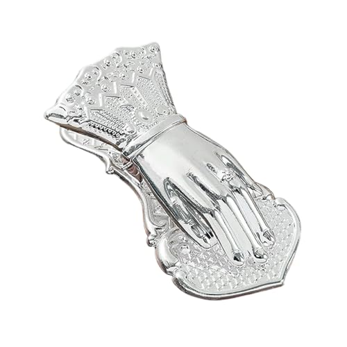 Handgeformte Buchklammer für Damen, Vintage-Buchhalter, Papier-Seitenhalter, dekorative Tagebuchklammern, Metall-Büroklammern, Buchklammern zum Öffnen des Tagebuchs, Reise-Notizbuch-Clip, für Büro von Generisch