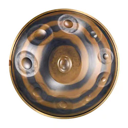 Handpan Drum Steel Tongue Percussion Instrument with Stand Sticks Bag for Yoga Meditation and Relaxation von Generisch