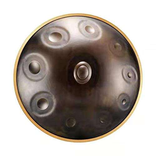 Handpan Drum Steel Tongue Percussion Instrument with Stand Sticks Bag for Yoga Meditation and Relaxation von Generisch