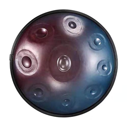 Handpan Drum Steel Tongue Percussion Instrument with Stand Sticks Bag for Yoga Meditation and Relaxation von Generisch