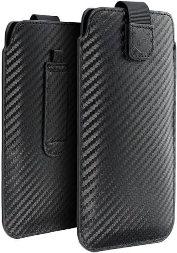 Handy Gürteltasche Etui Universal Handytasche Hülle schwarz für Samsung Galaxy A15 A25 A53 A54 / S23 FE / S23 Plus / S24 Plus etc. von Generisch