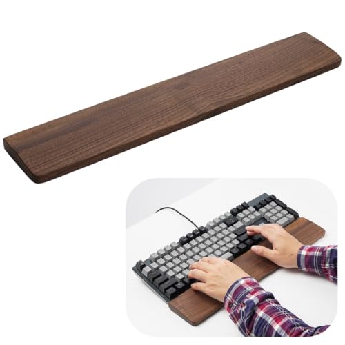 Harte Holz-Handballenauflage für Tastaturen, ergonomische Handflächenstütze, mechanische und Gaming-Tastaturauflage zur Entlastung des Tippens Harte Holz-Handballenauflage für Tastaturen, ergonomische Handflächenstütze, mechanische und Gaming-Tastaturauflage zur Entlastung des Tippens von Generisch
