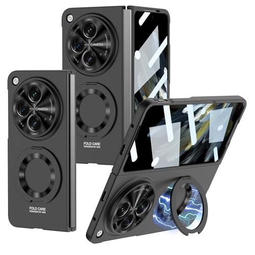 Hartes PC, kompatibel mit Oneplus Open Case Ring Kameralinse, integrierter Displayschutz, Schutzhülle 5G für kabelloses Ladegerät, Oneplus offene Hülle für Herren, Schwarz Hartes PC, kompatibel mit Oneplus Open Case Ring Kameralinse, integrierter Displayschutz, Schutzhülle 5G für kabelloses Ladegerät, Oneplus offene Hülle für Herren, Schwarz von Generisch
