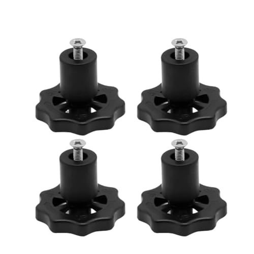 Heißer Bett Nivellierung Spalte Silikon Solide Spacer Plattform Leveler for 3D Drucker Teile(Black M4 Nut 26mm,6Set) von Generisch